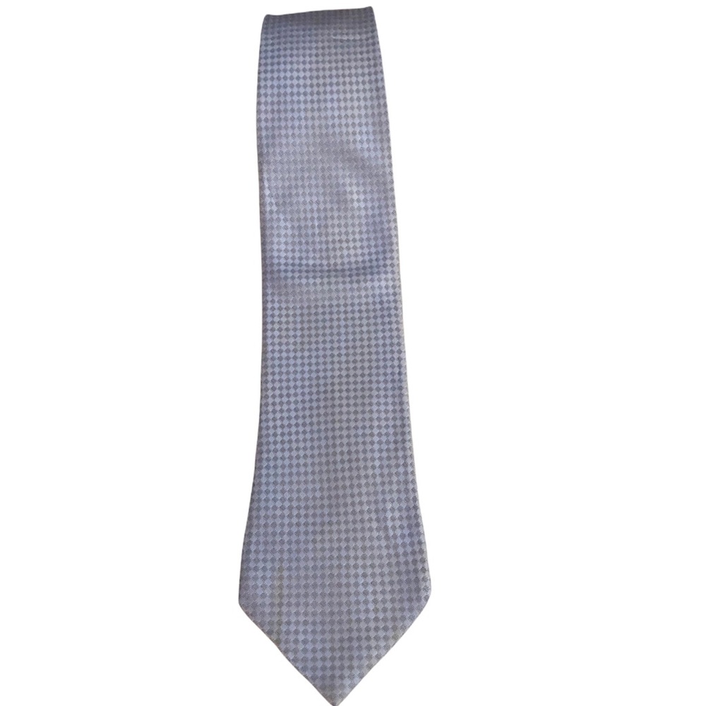 3/15$ Givencky men designer blue geometric silk tie